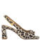 Babouche G-Biba-2 suède sandalettes met panterprint beige/zwart