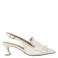 Babouche Gina-1  leren slingback pumps ecru