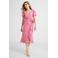 Anytime crinkle midi overslagjurk met bloemenprint roze
