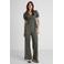 Anytime jersey crinkle wide leg broek met all-over print