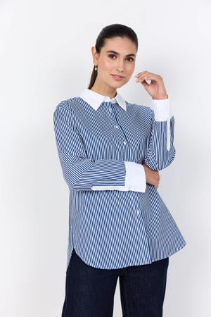 gestreepte blouse blauw
