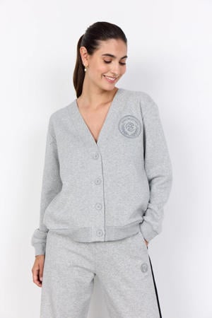 sweatvest grijs melange