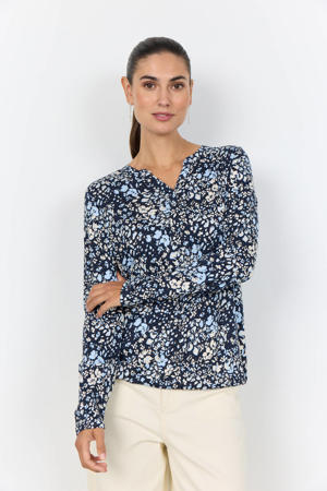 blousetop donkerblauw