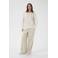 Kaffe Curve KCsirana casual broek met krijtstreep beige