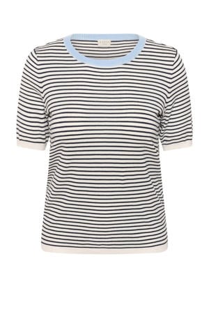 gestreepte T-shirt donkerblauw