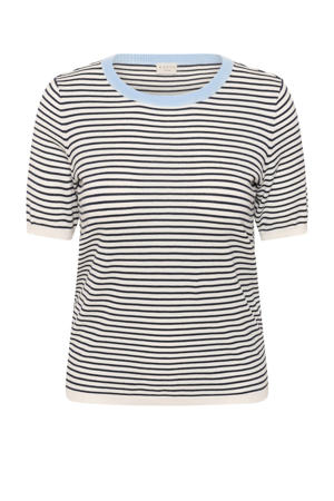 gestreepte T-shirt donkerblauw