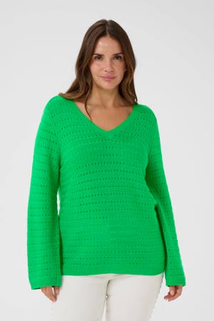 pullover groen ajour