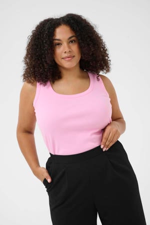wide leg high waist casual broek zwart