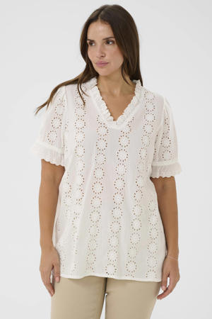 blousetop wit broderie