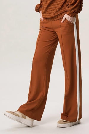 straight high waist casual broek