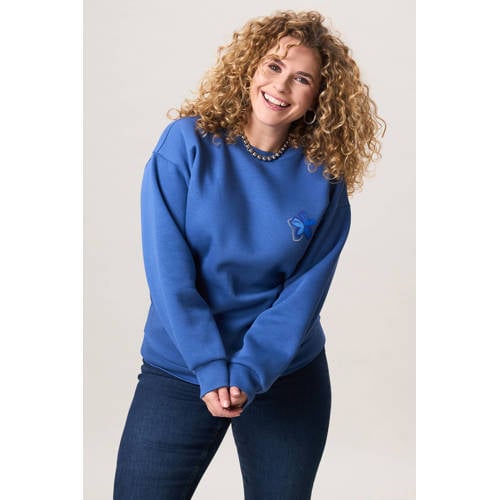 Miss Etam Plus sweater blauw afbeelding