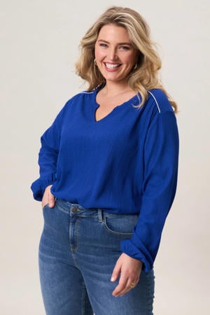 blousetop blauw