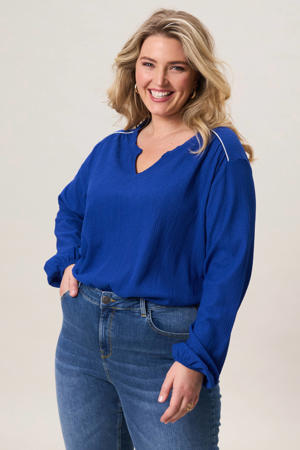 blousetop blauw