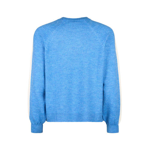 Miss Etam gestreepte gebreide trui blauw afbeelding
