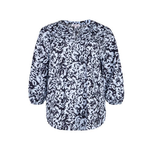 Miss Etam Plus blousetop blauw afbeelding