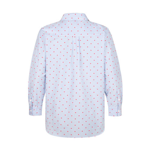 Miss Etam Plus blouse lichtblauw afbeelding