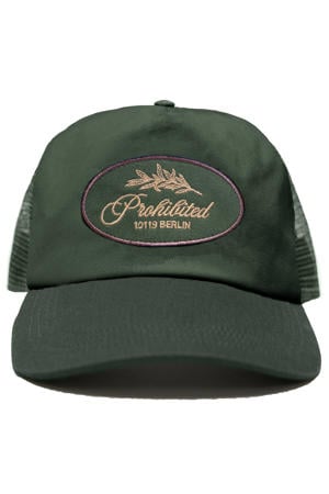 pet Leaf Trucker donkergroen