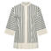 Plus Basics gestreepte tuniek ecru