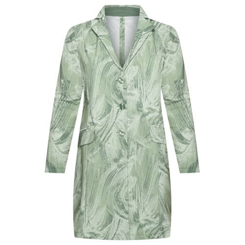 Plus Basics travelstof oversized blazer groen afbeelding