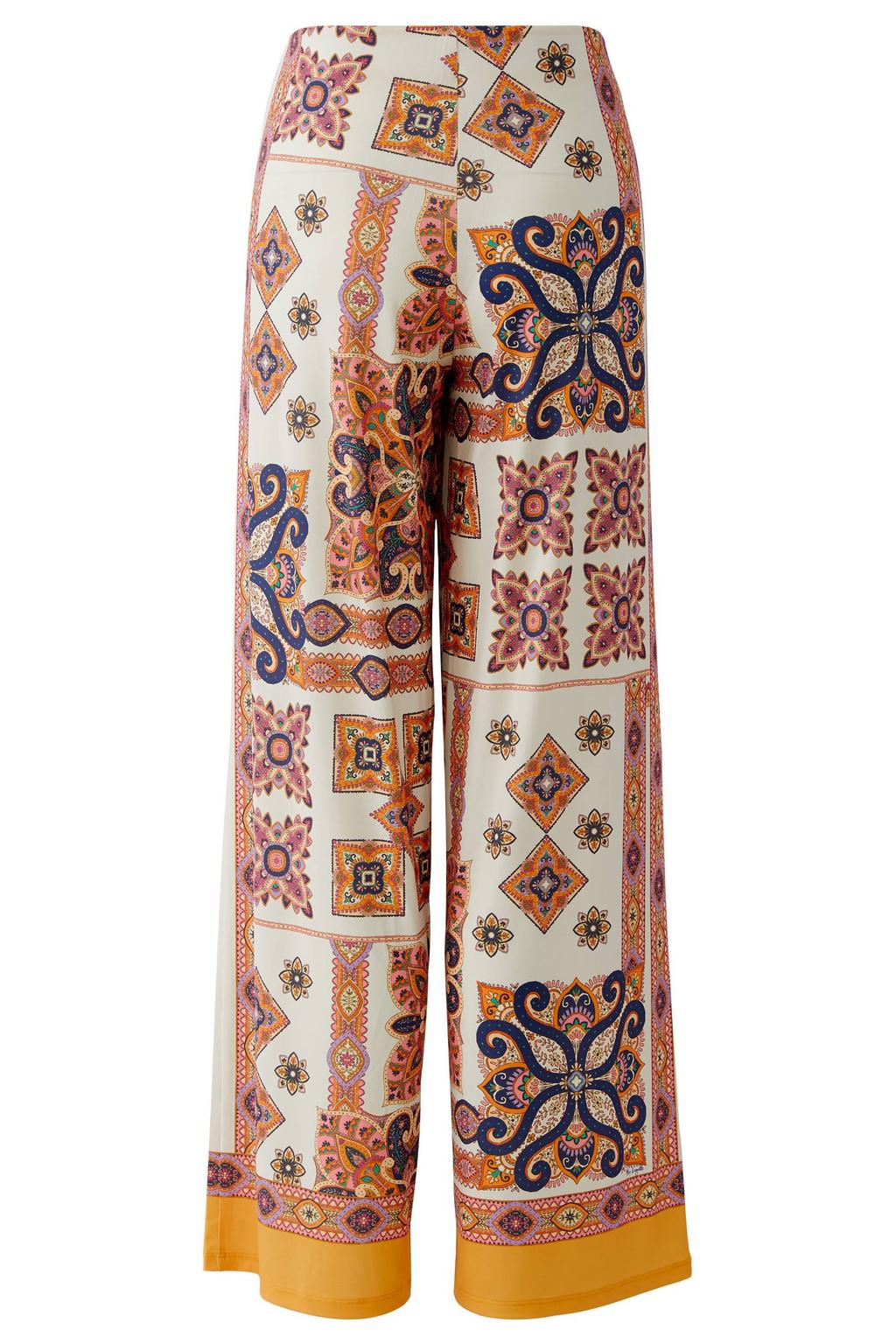 Multikleurige dames Miss Lagotte wide leg regular waist broek