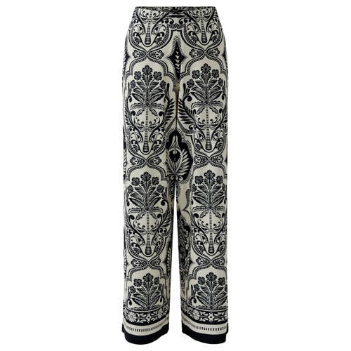 Miss Lagotte wide leg regular waist broek zwart afbeelding