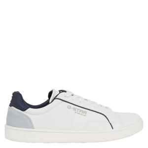 Cadet IV Lea leren sneakers wit/donkerblauw