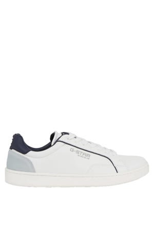 Cadet IV Lea leren sneakers wit/donkerblauw