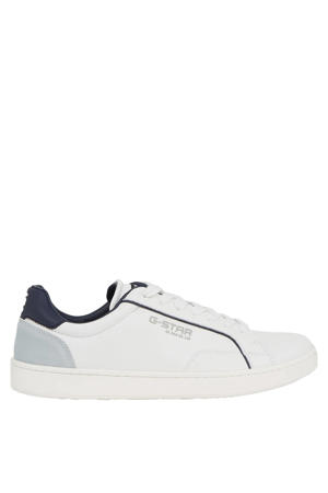 Cadet IV Lea leren sneakers wit/donkerblauw