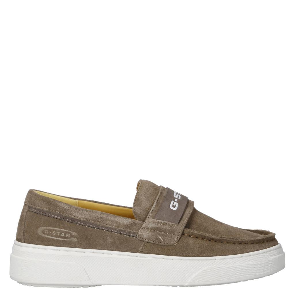 Bruine heren G-STAR Straker suède loafers van nubuck