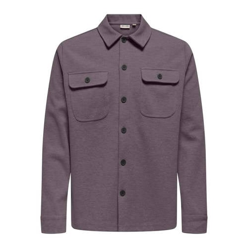 ONLY & SONS overshirt paars afbeelding