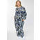 Gozzip gebloemde blouse blauw