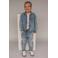 Your Wishes gebloemde spijkerjas medium blue denim