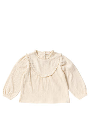 blousetop met textuur ecru