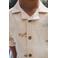 Your Wishes loose casual overhemd met textuur ecru