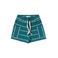 Your Wishes regular waist gestreepte casual short groen met textuur