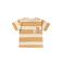 Your Wishes gestreepte T-shirt bruin