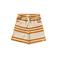 Your Wishes regular waist gestreepte casual short bruin