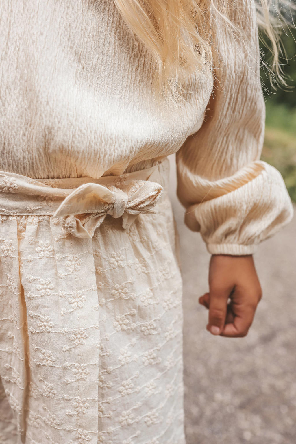 Ecru meisjes Your Wishes skort gemaakt van katoen
