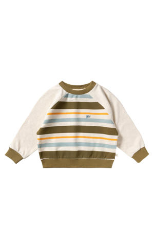 gestreepte sweater ecru