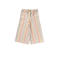 Your Wishes wide leg regular waist gestreepte casual broek ecru