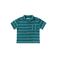 Your Wishes gestreept casual overhemd met textuur groen