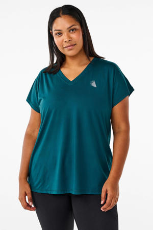 Plus Size sport T-shirt turquoise