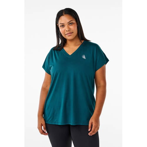 ACTIVE By Zizzi Plus Size sport T-shirt turquoise afbeelding