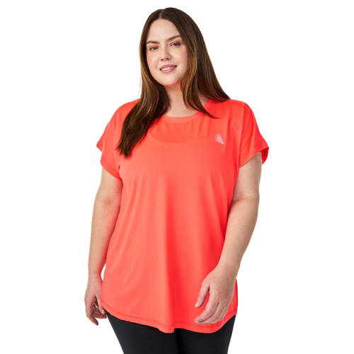 ACTIVE By Zizzi Plus Size sport T-shirt koraalrood afbeelding