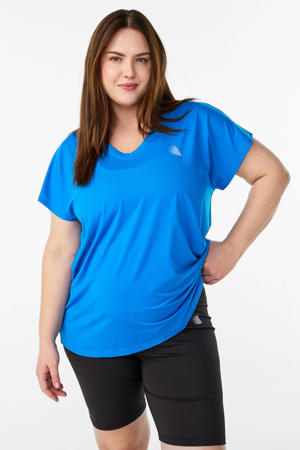 Plus Size sport T-shirt blauw
