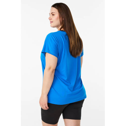 ACTIVE By Zizzi Plus Size sport T-shirt blauw afbeelding