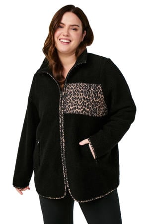 Plus Size sportvest panterprint