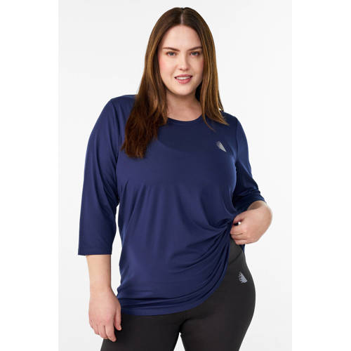 ACTIVE By Zizzi Plus Size sport T-shirt donkerblauw afbeelding