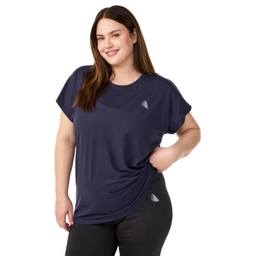 ACTIVE By Zizzi Plus Size sport T-shirt donkerblauw afbeelding