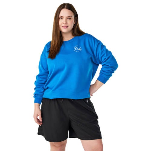 ACTIVE By Zizzi sportsweater CANNIE blauw afbeelding